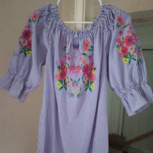 NEW - Cotton  Short Sleeve Dress - missing cotton belt